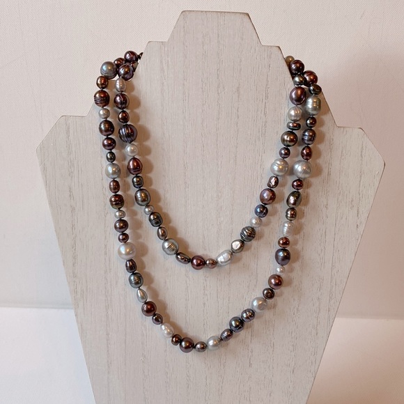 Honora Multicolor Cultured Freshwater Pearl Necklace, 36" single strand - Picture 1 of 9